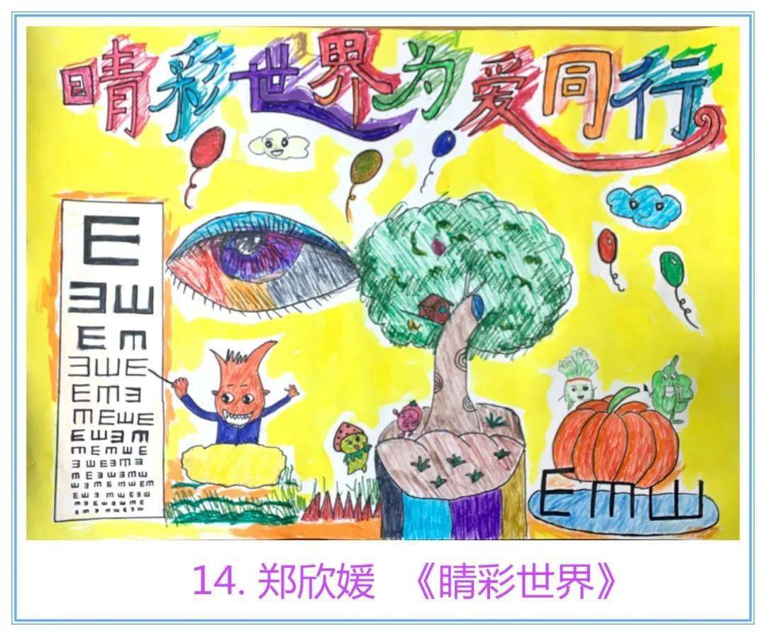 第362期睛彩世界61你我守護愛眼護眼繪畫作品