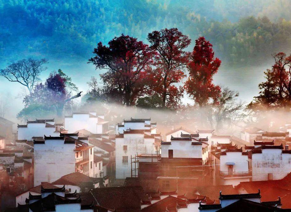 秋天的婺源藏着最有人间烟火气的秋色美景