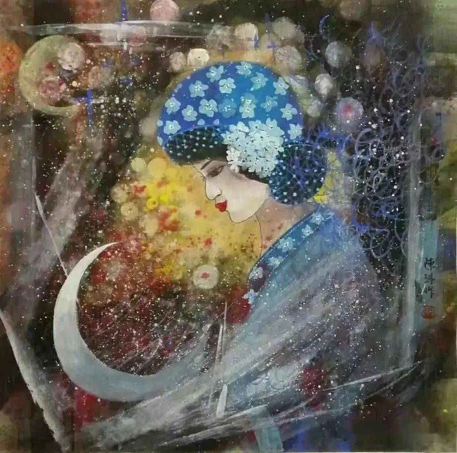 陈沫|极具浪漫主义色彩的水墨·彩墨艺术_作品