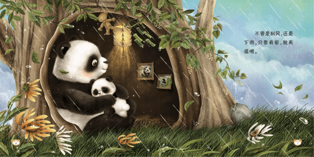 熊猫咪咪的创作背景图片