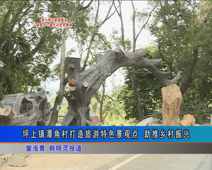 揭西潭角村打造旅游特色景观点小型花园已建成