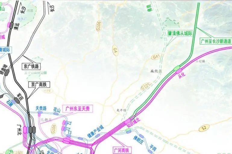 广河高铁从化站规划图片