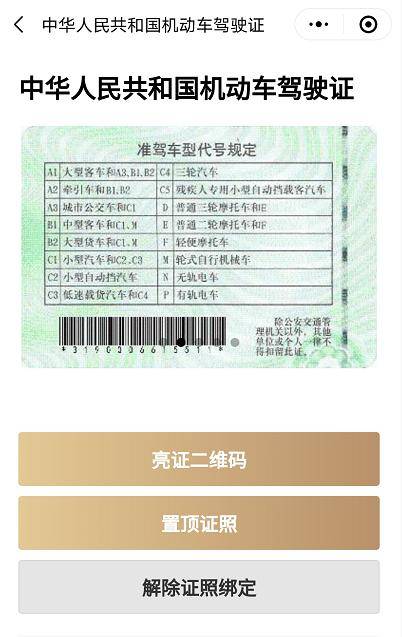 ④在下方菜单中选择中华人民共和国机动车行驶证,点击右方的添加