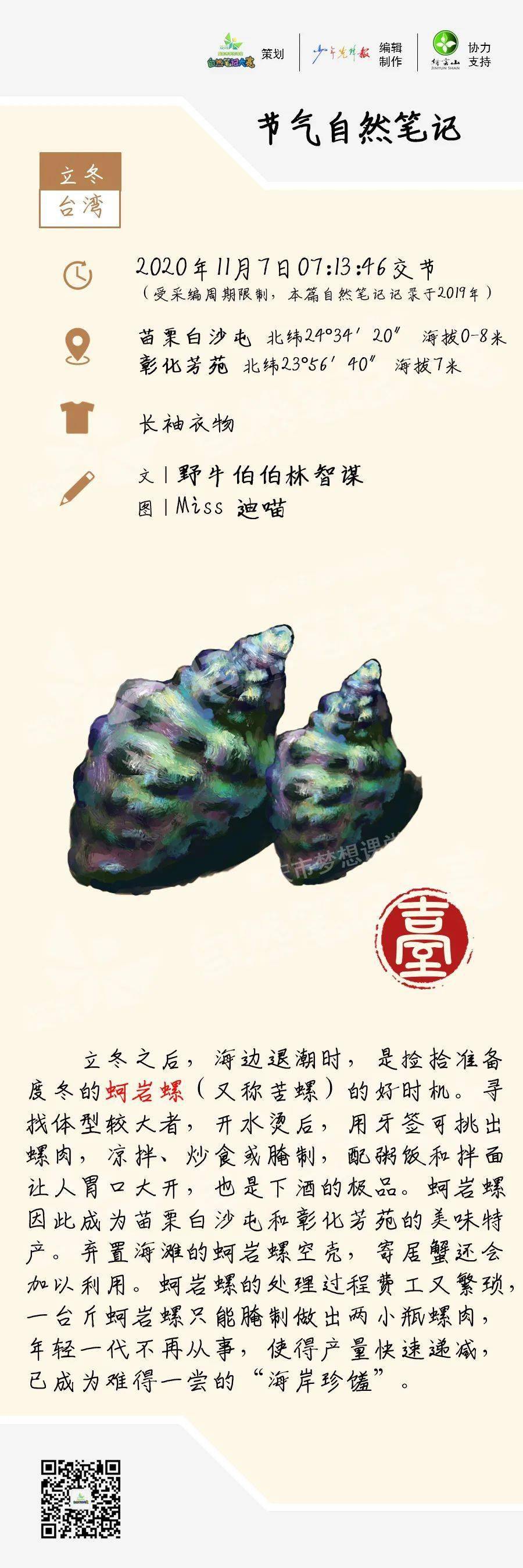 节气立冬自然笔记