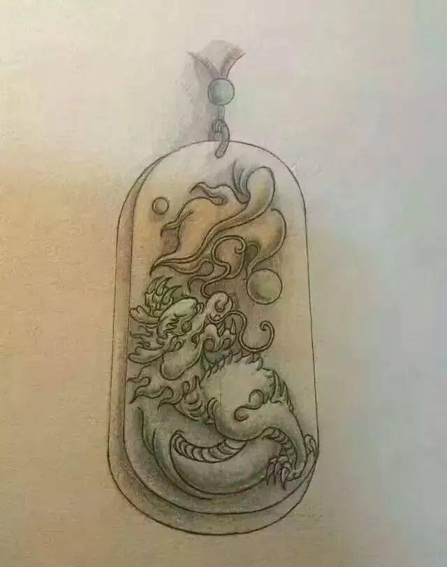 仿古玉雕画稿!精彩!_版权