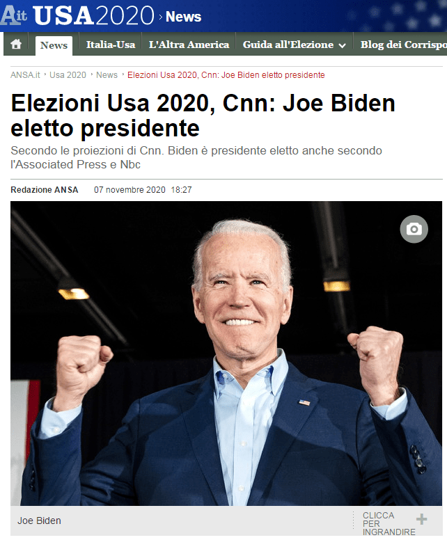 美媒刚刚纷纷宣布:拜登赢得2020美国总统大选!