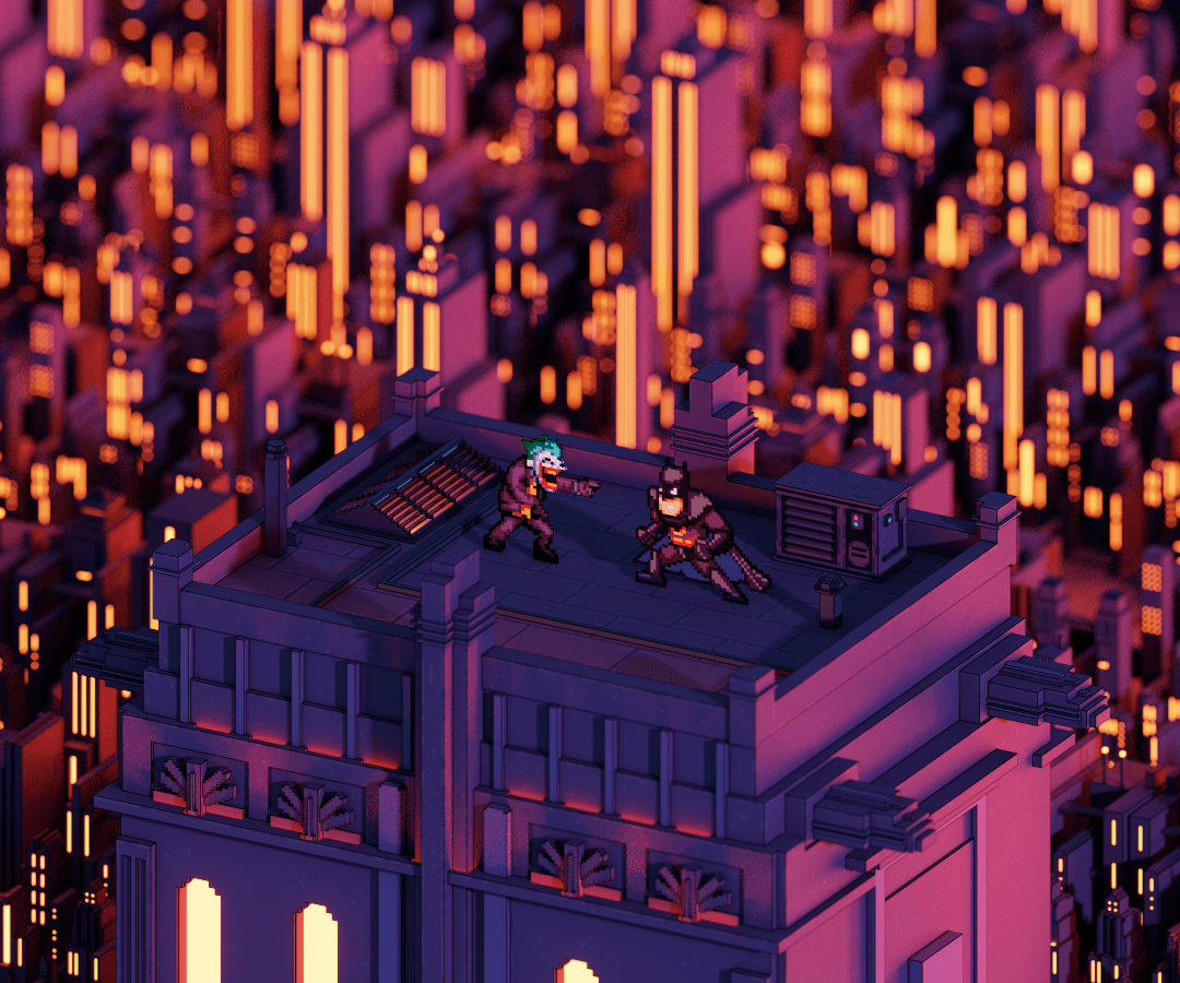 3d视角的像素风感觉世界被全面入侵