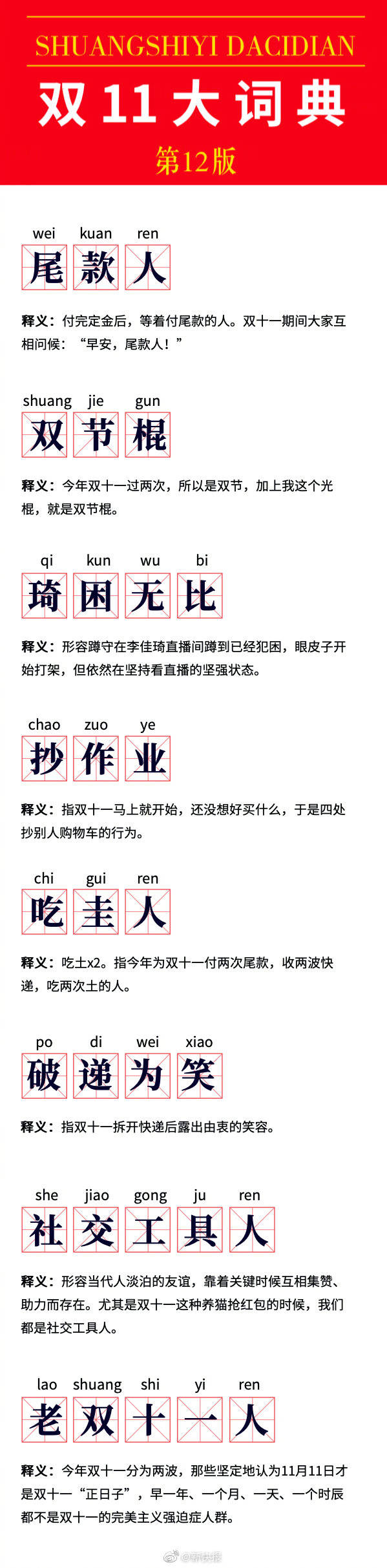 8个双十一带火的新词,你看过几个?