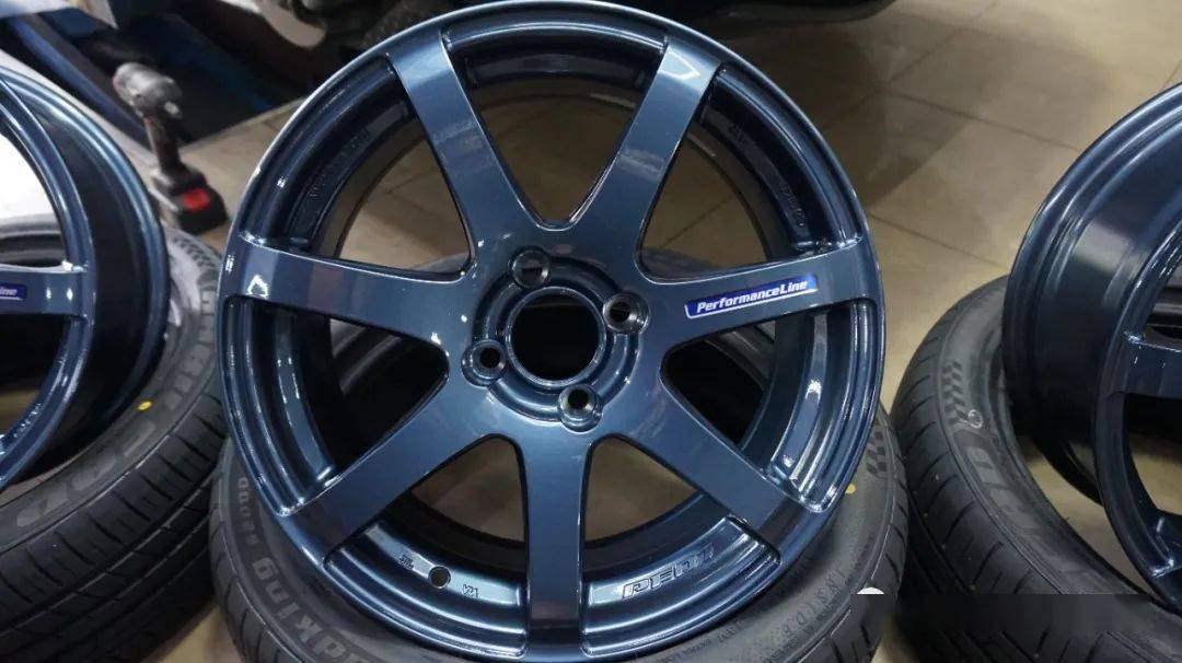 神秘蓝enkei pf07 16寸上车飞度gk5