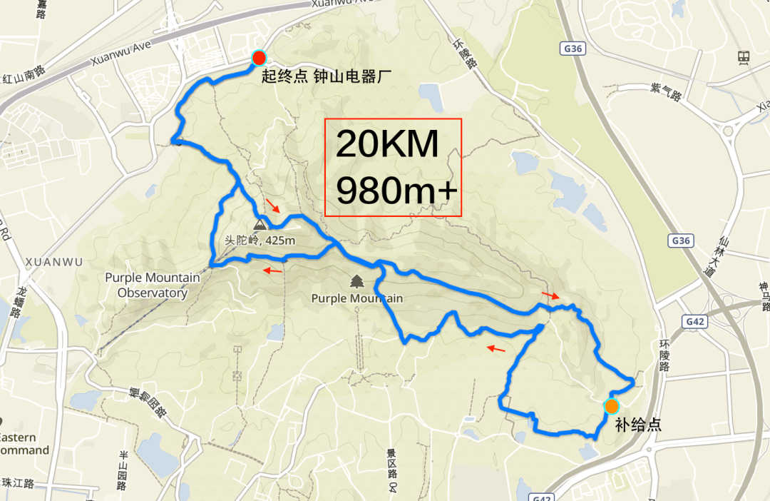 跑团福利山径探索紫金山训练赛