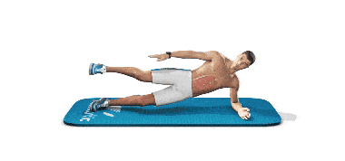 支撑仰卧交替摆腿仰卧交替抬腿俄罗斯转体平板支撑抬腿(左右互换)侧卧