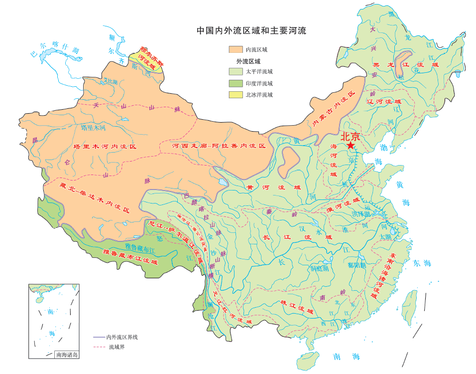 中国各地理分界线无水印高清地图-搜狐大视野-搜狐新闻