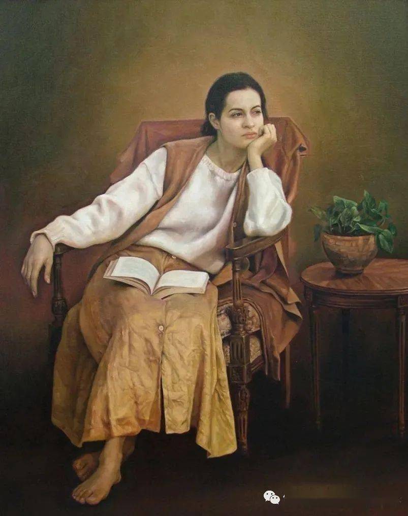 伊朗画家伊曼马勒基女性人物油画作品欣赏