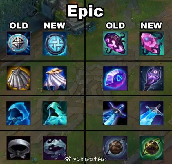 s11赛季装备图标新老对比,你还认得出来吗?