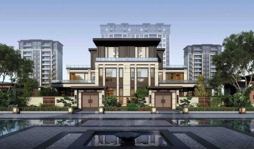 42,绿地率≥30%建筑风格为新中式的住总·莲溪阁住