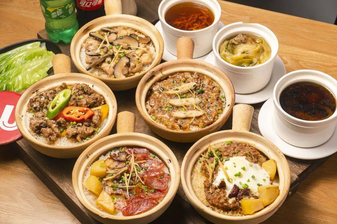 天河岗顶站b口￥158秒44元广味煲仔饭单人套餐原盅炖汤搭配老广煲仔饭