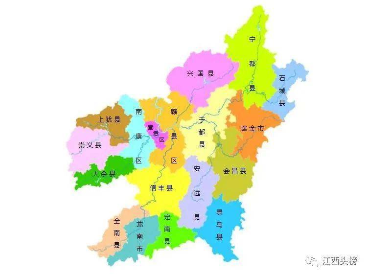 赣县区行政区划图图片
