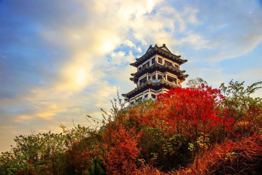 旗山汉武阁浮山文昌阁枞阳县城枞川河浮山(山浮水面水浮山)浮山(摩崖