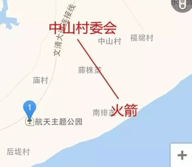 龙楼镇中山村委会 /和其他观测点不同,除了观看火箭发射,在这里还