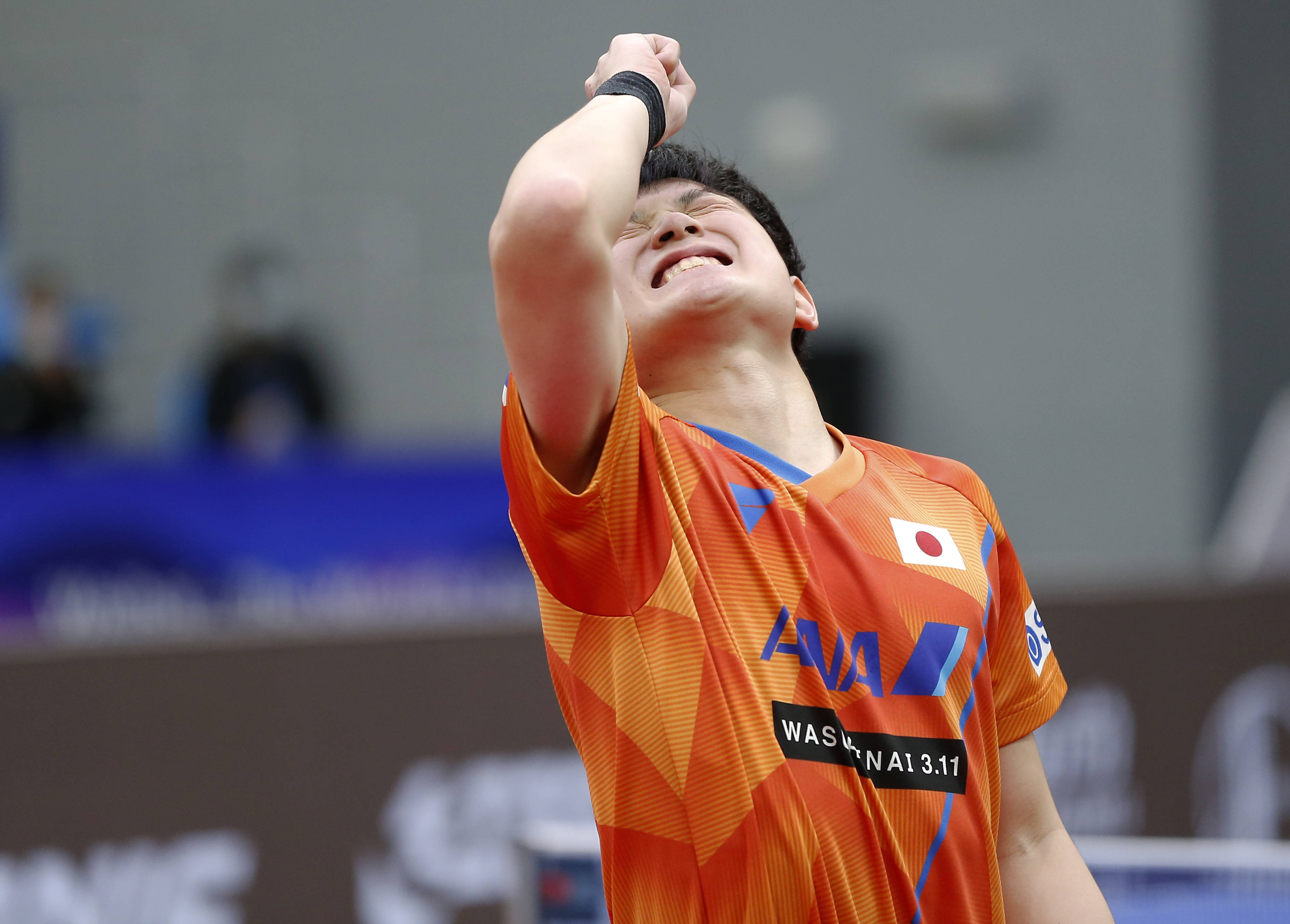 乒乓球男子世界杯日本选手张本智和获得季军