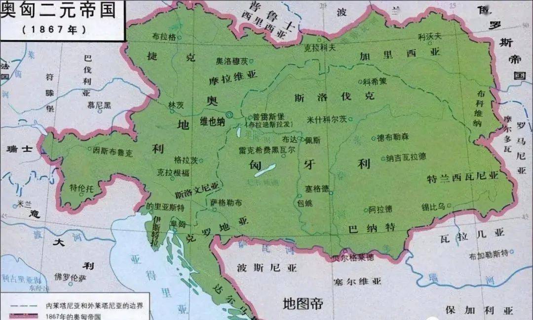 奥匈帝国巅峰版图图片