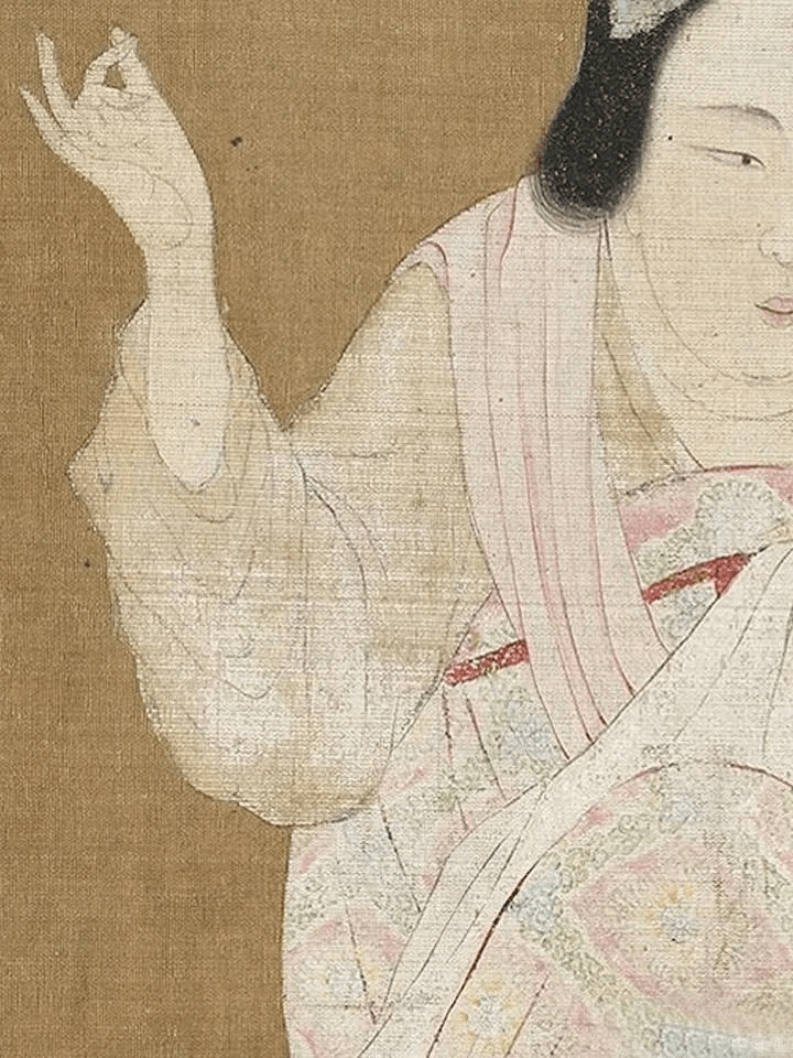 宋赵佶摹张萱捣练图放大细节来赏画