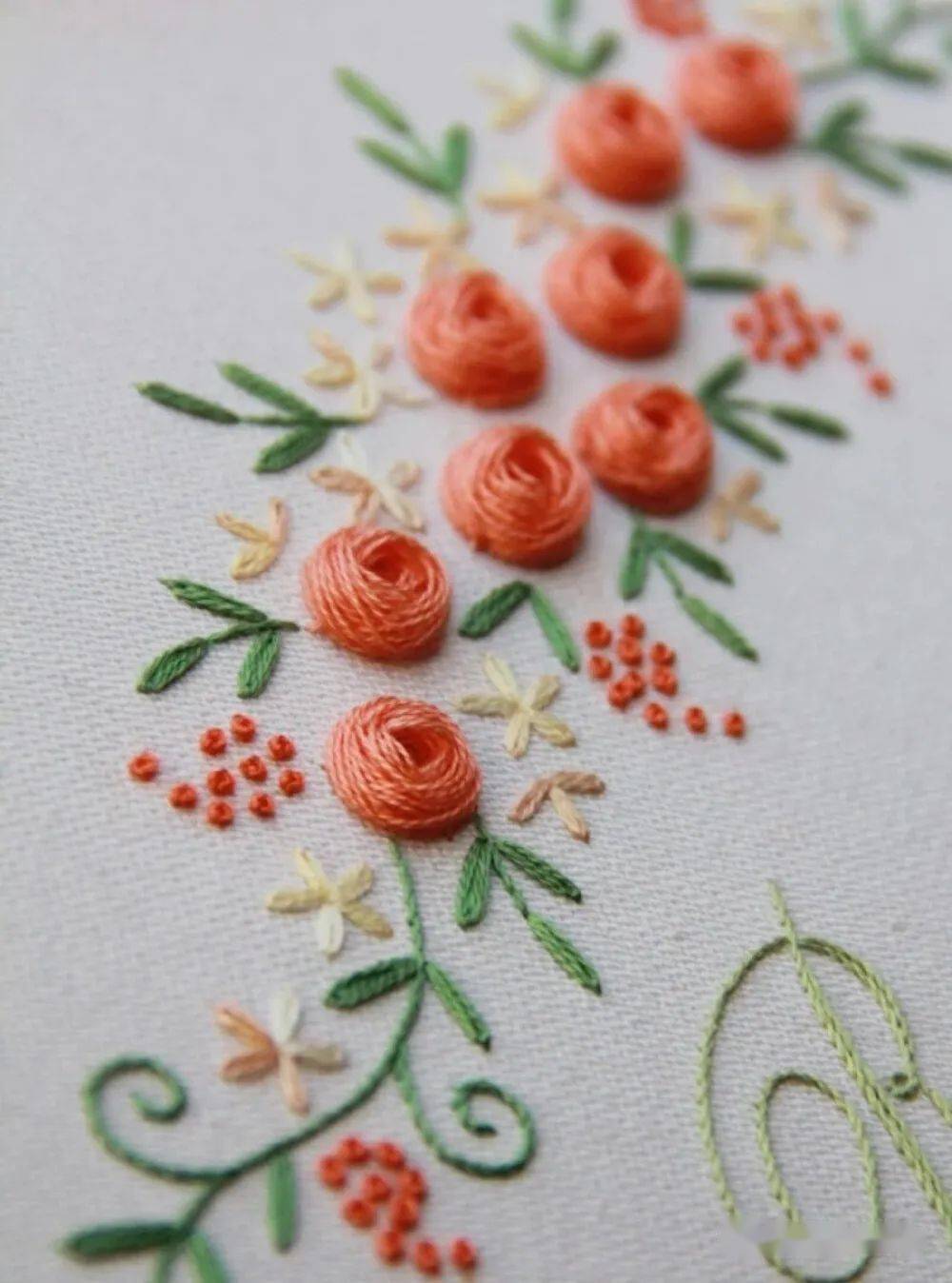 刺绣入门图解,立体刺绣视频教程合集!