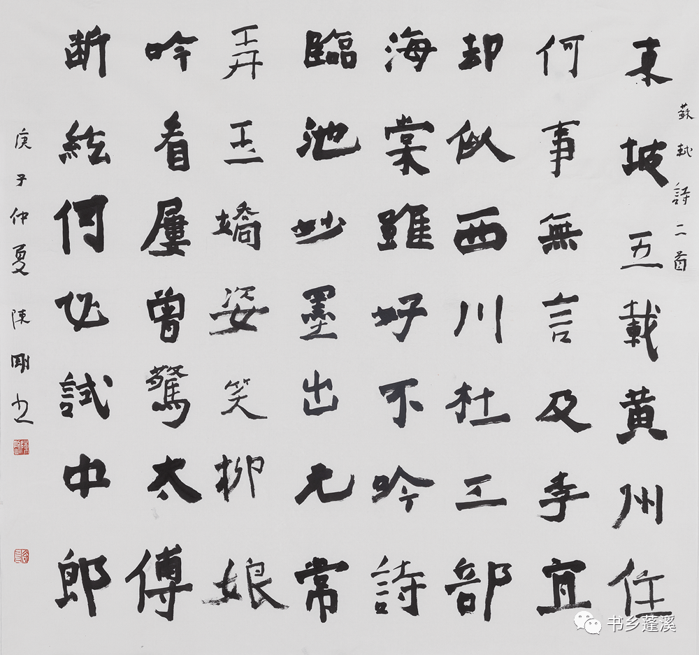 中国书法蓬溪雅集蓬溪籍书法名家陈刚