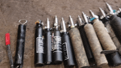 火光冲天直击衢州非法枪爆物品销毁现场