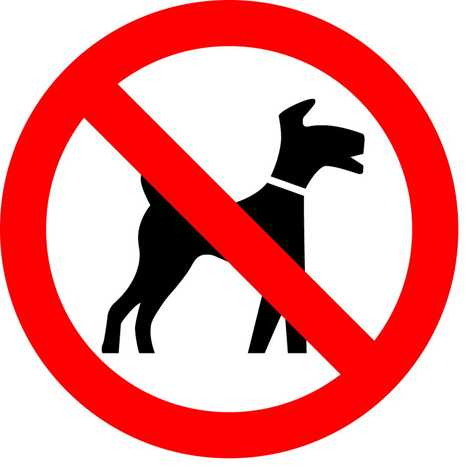 a. you should be careful.b. you cant bring the pets in.c.