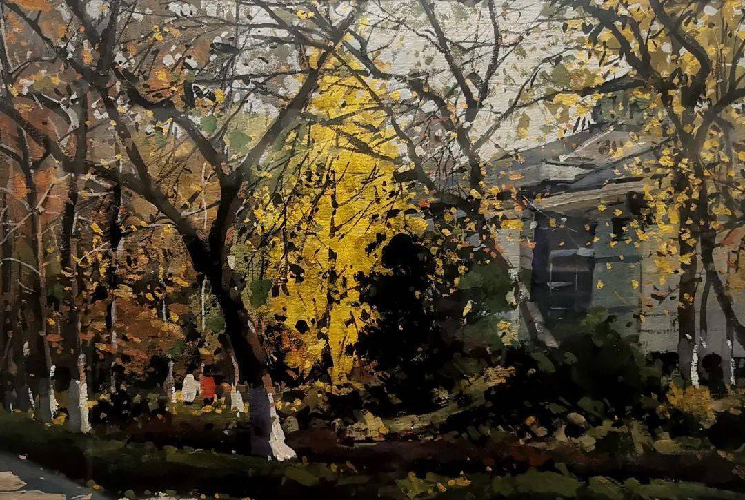 濠南苑囿翟东平博物苑风景写生作品展开幕