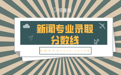 陕西2020高考分数线_陕西专升本新闻学2018-2020年录取分数线