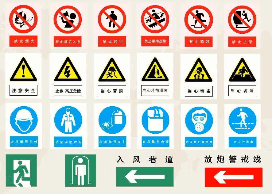 安全标志动作生动的安全教育你还敢忽视吗