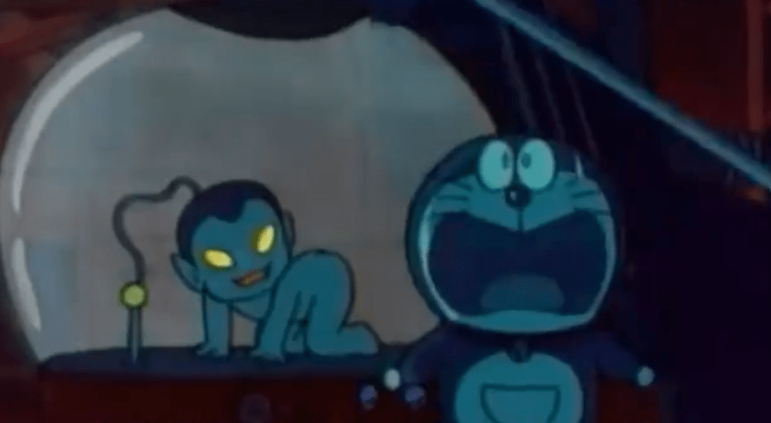 哆啦a梦中的可怕道具,人类制造机和鬼故事神灯简直是童年阴影