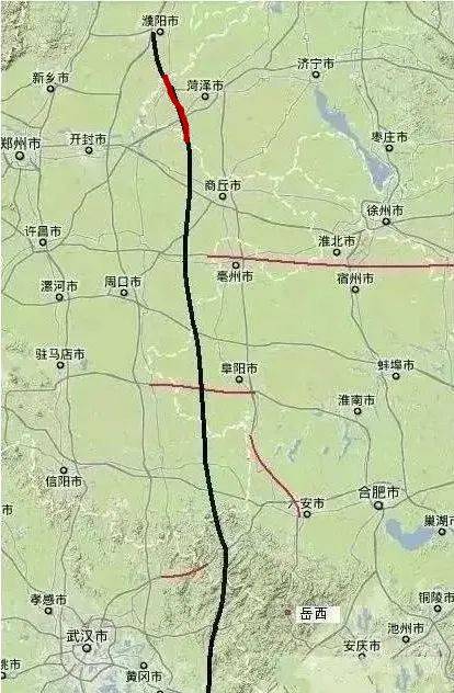 新建濮阳至阳新高速公路,全长700公里,北起河南濮阳南到湖北阳新,在