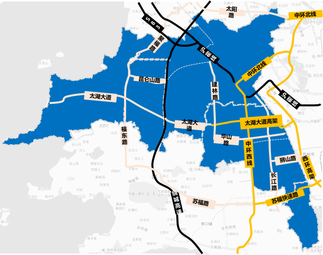 苏州高新区区域地图图片