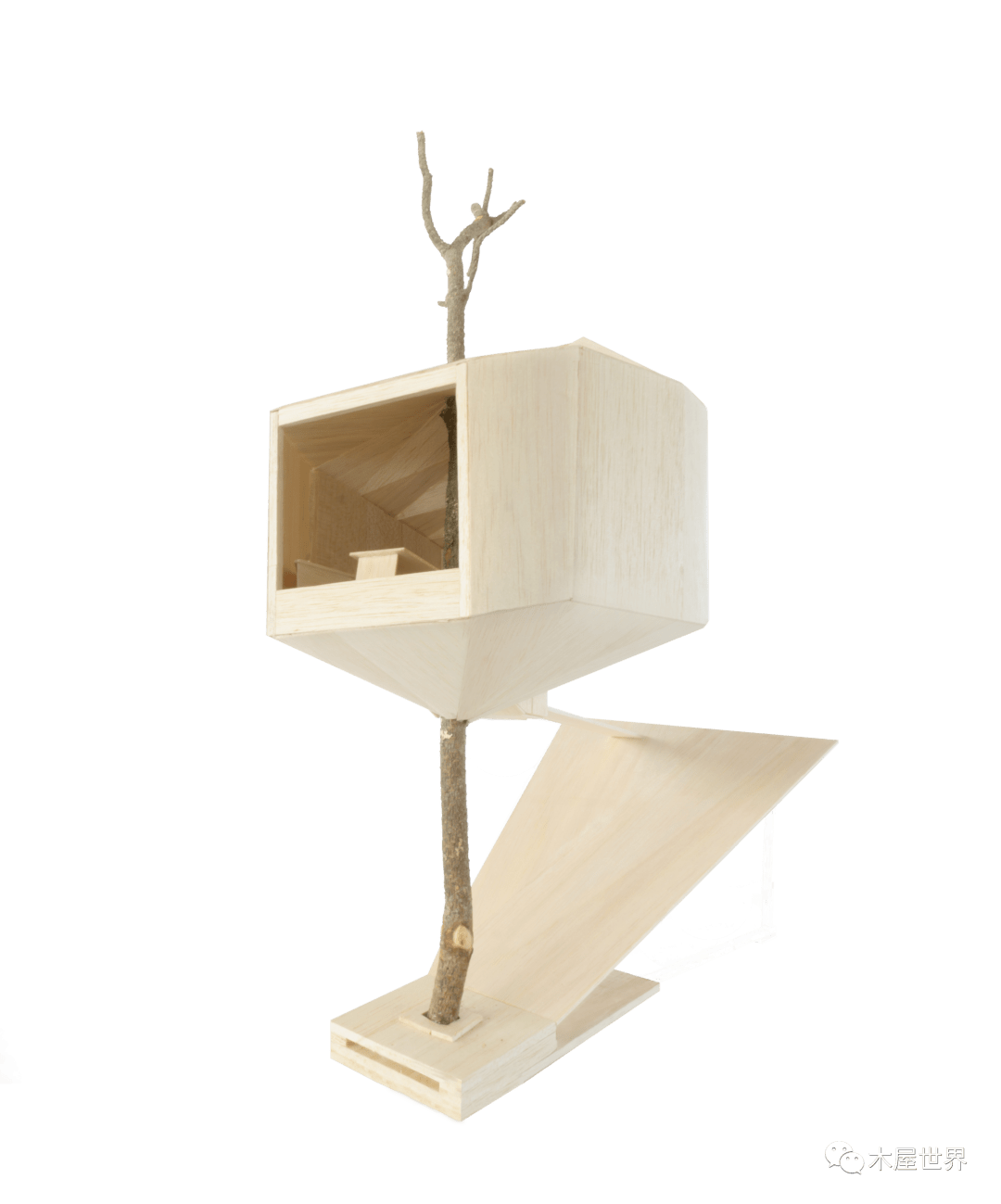▼结构模型▼场地平面图▼树屋平面图▼树屋剖面图名称:木巢(woodnest