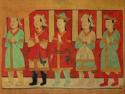 回鹘人画像布防在京南的卫兵和驻扎在宫北的禁军,形成了预防发生