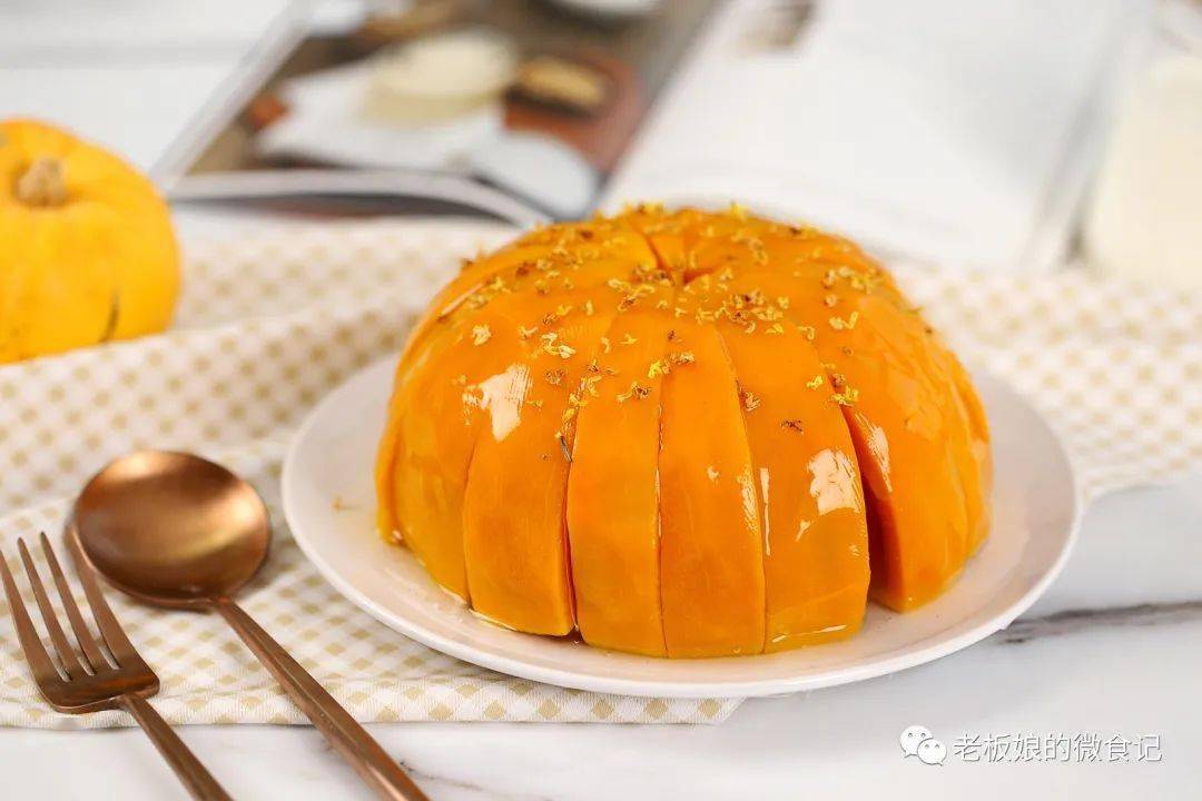 光波炉蒸南瓜,马上变身网红款