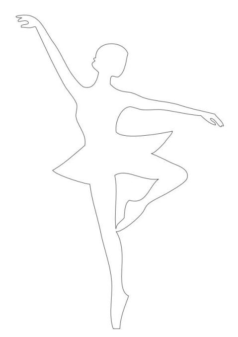芭蕾舞服简笔画图片