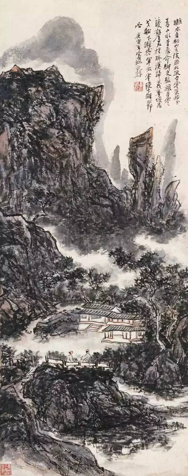 黄宾虹最美的山水画60幅，浑厚华滋，意境深邃，赏心悦目！