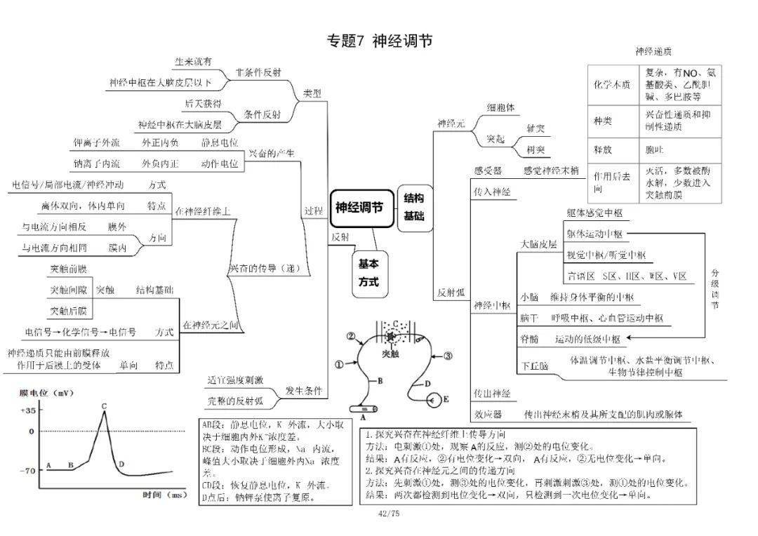 学霸脑图高考生物必修三知识框架汇总附电子版