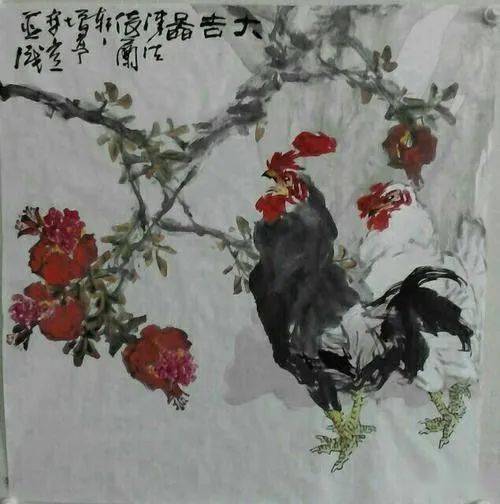 画家李增亭讲解写意花鸟画黑鸡的画法