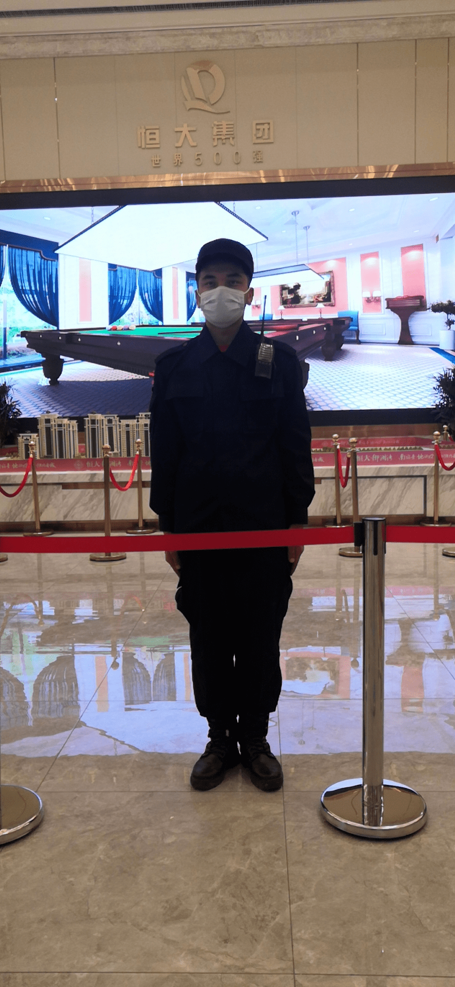 中安保新疆实业有限公司吴晓海董事长检查指导标准岗建设工作