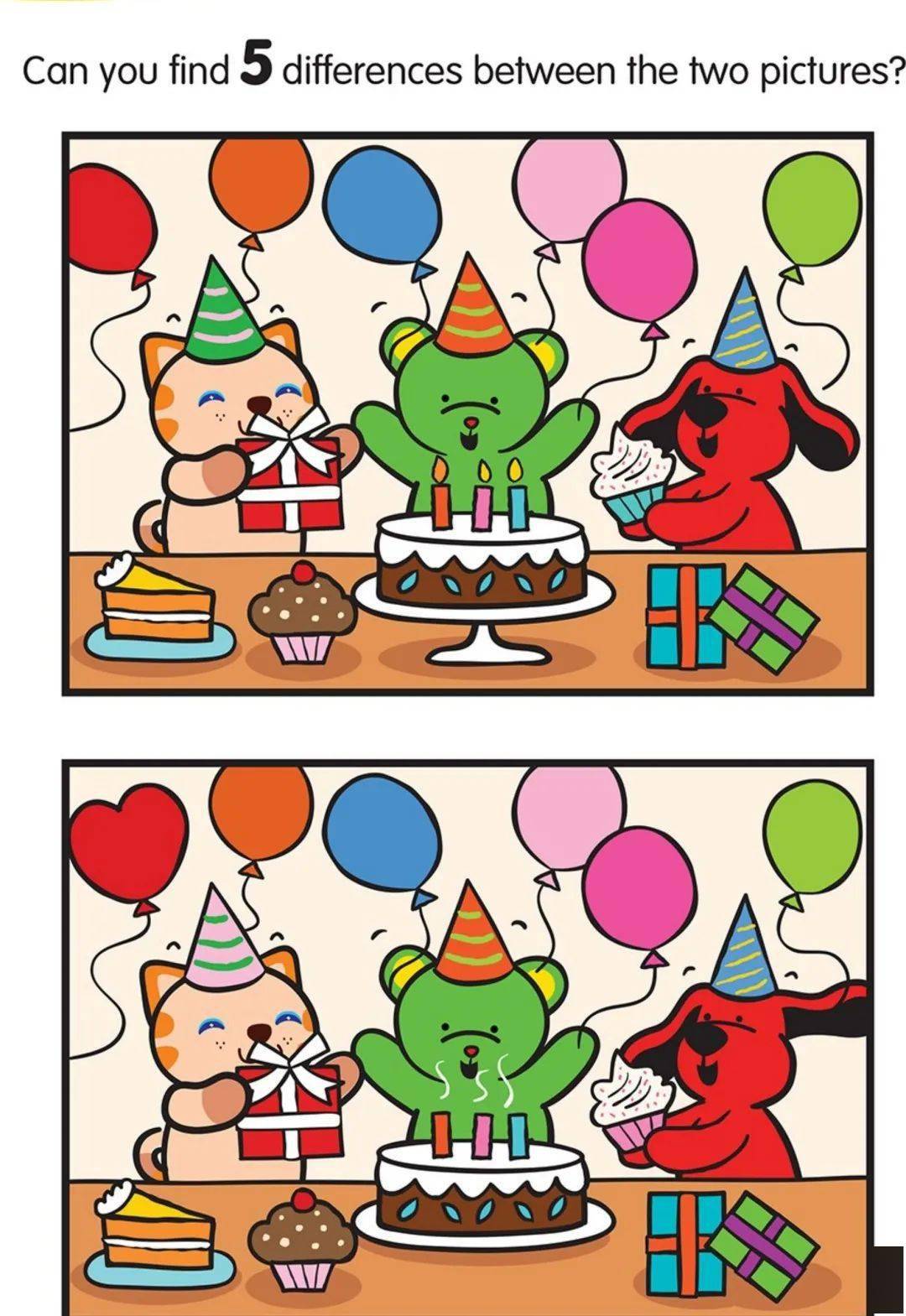 闯关大pk | 专注力训练之"找不同",和孩子比一比吧!_才有