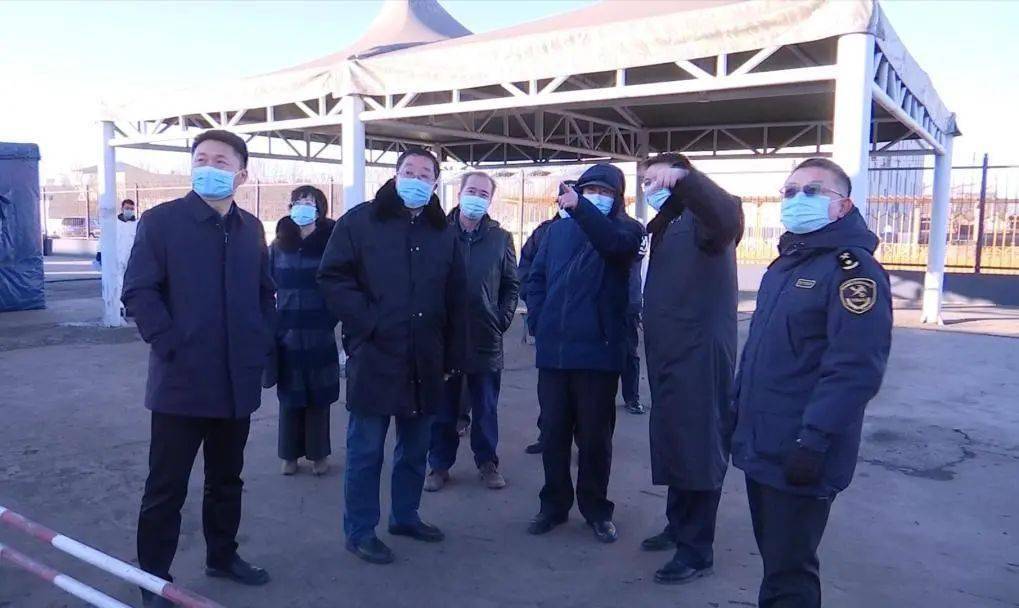 代钦到策克口岸检查指导疫情防控工作
