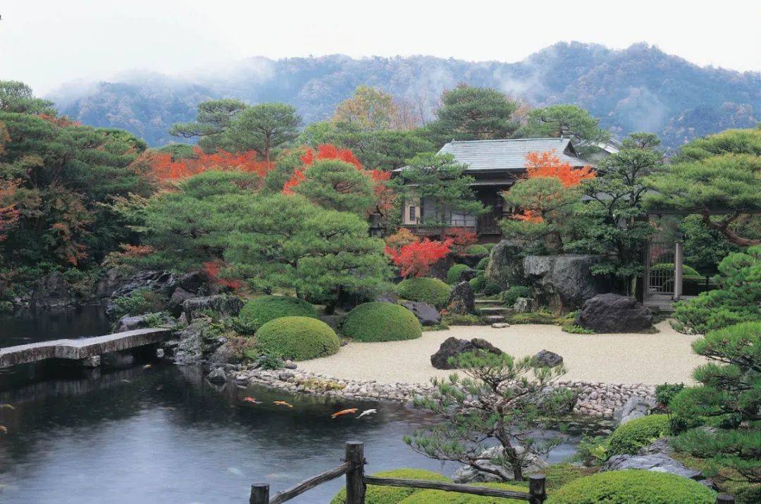 庭院日本山阴地区三座优美庭园