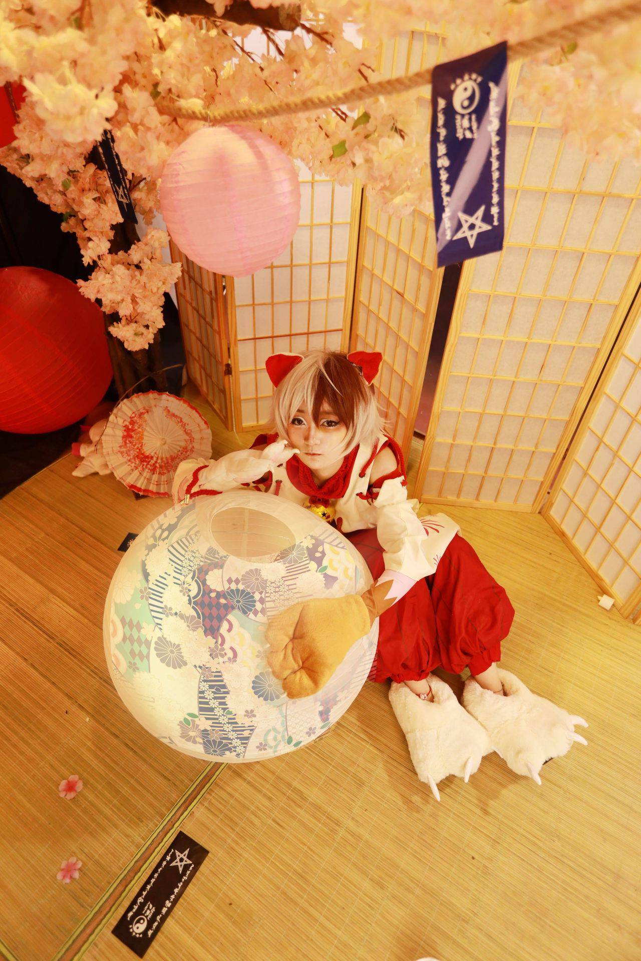 阴阳师招财猫御魂cosplay