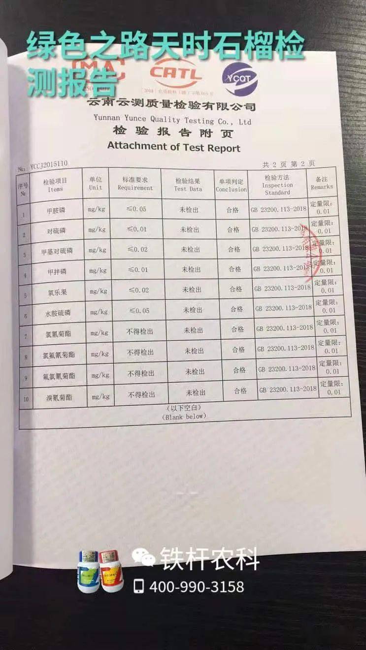 苹果农药残留检测报告图片