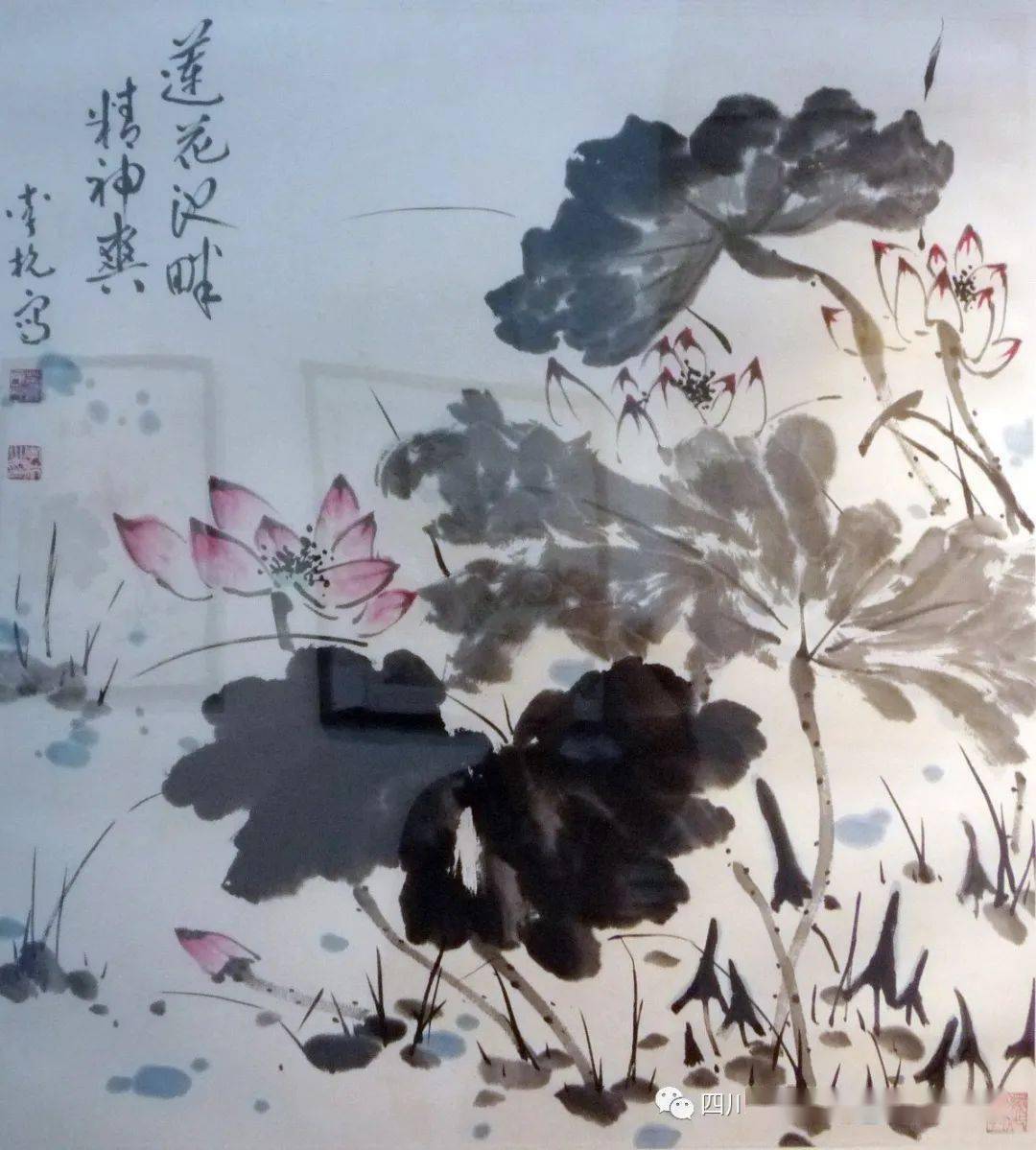 笔墨苍劲形神兼备著名花鸟画家李杭先生作品欣赏